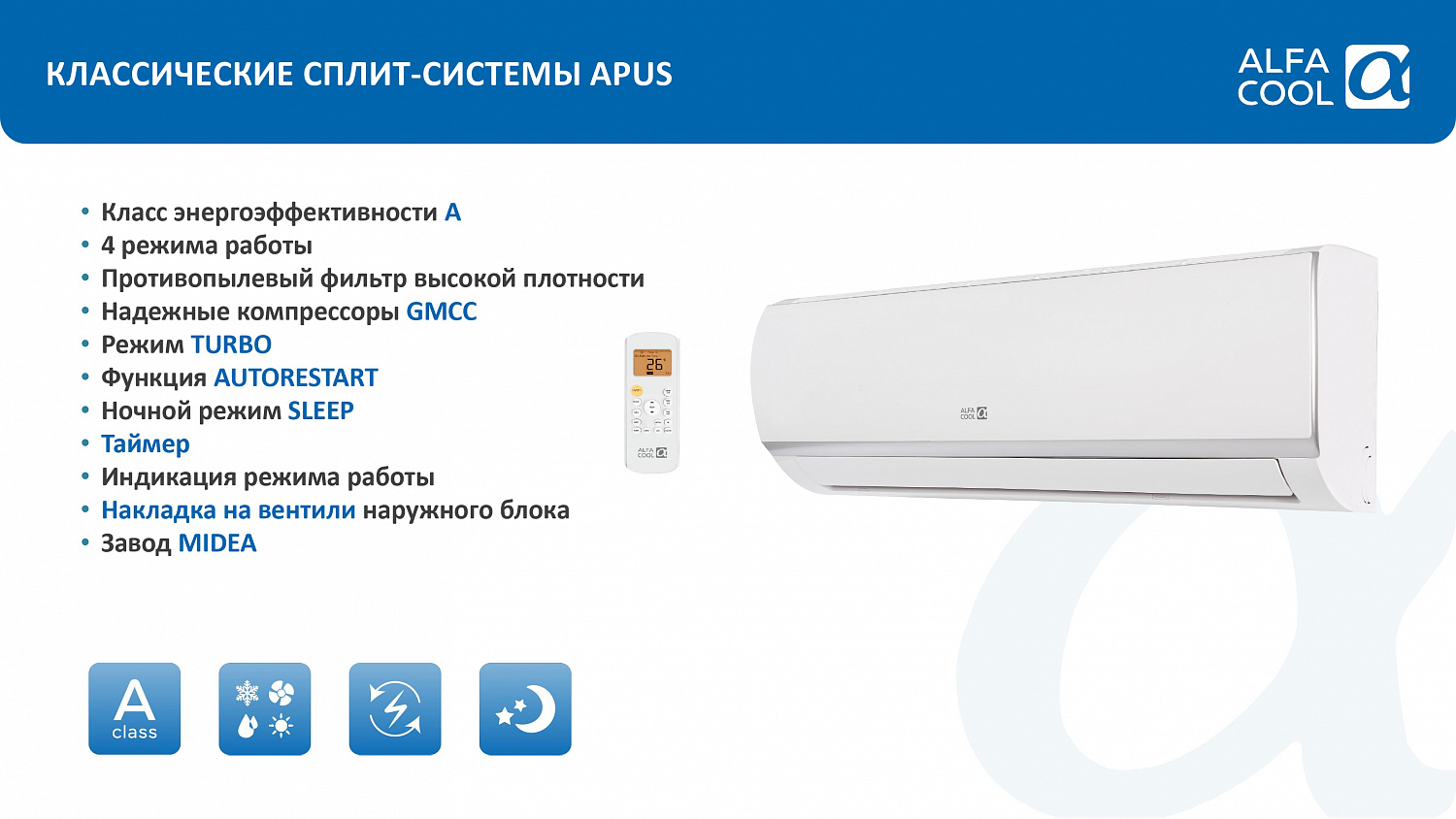 Системы кондиционирования ALFACOOL